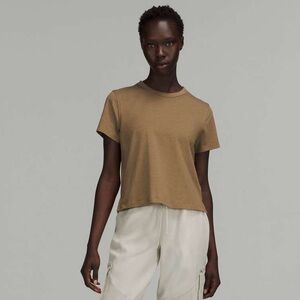 Lululemon Classic-Fit Cotton-Blend T-Shirt in Yellow size 4